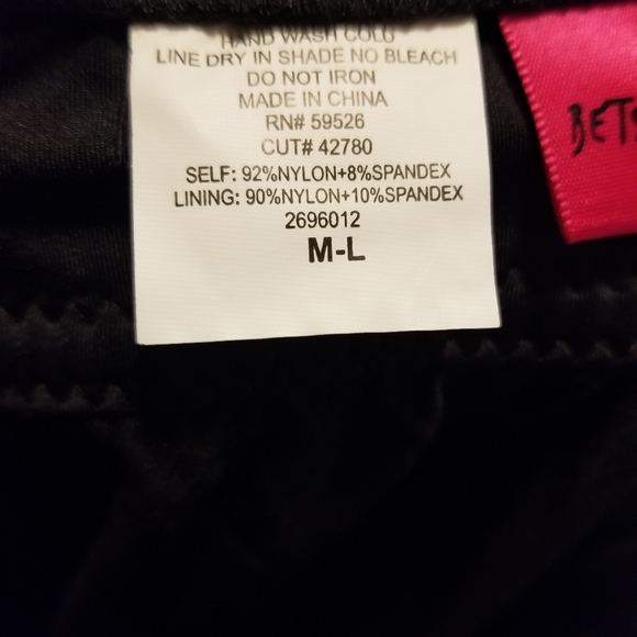 New Betsey Johnson Babydoll Dress - Jet Black - Picture 11 of 12